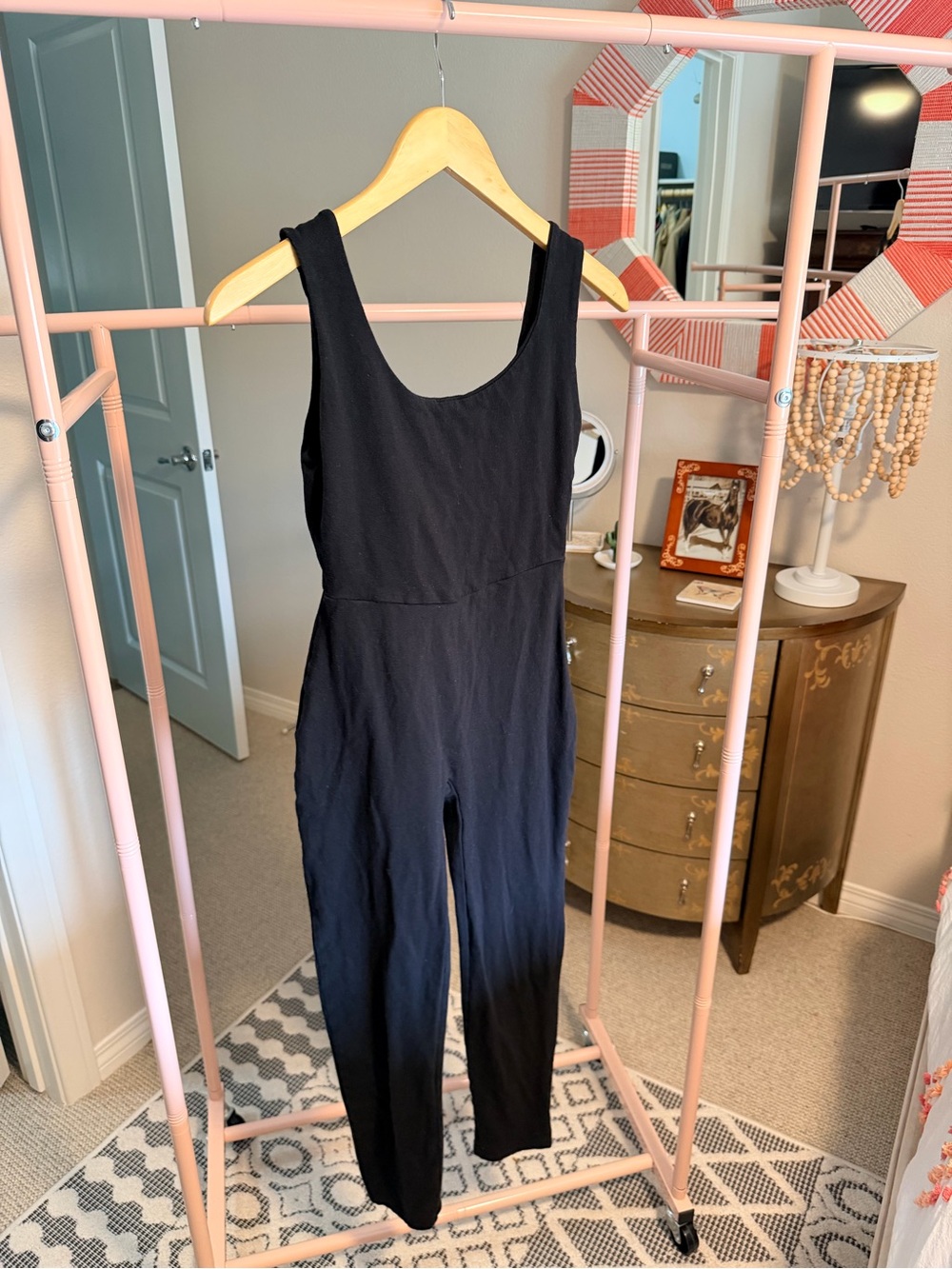 Women's Black Sleeveless Jumpsuit
